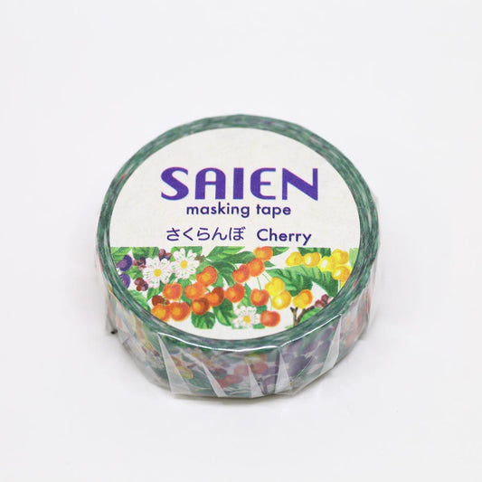 「さくらんぼ」SAIEN 和紙マスキングテープ 作家シリーズ 井口喜美子