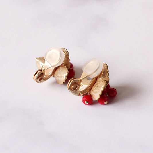 【CP送料込】【今だけ旧価格・ラス1!】【イヤリング】「ラズベリー / イヤリング / Palnart Poc」真っ赤な果実のイヤリング【残り僅か!】